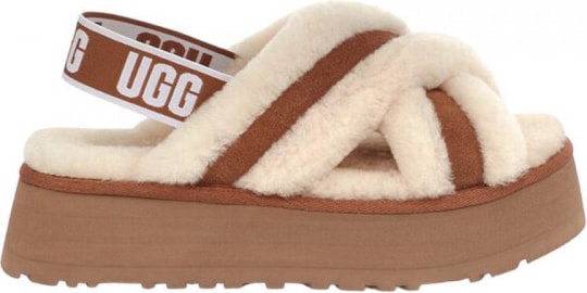 UGG W Disco Cross Slide Chestnut