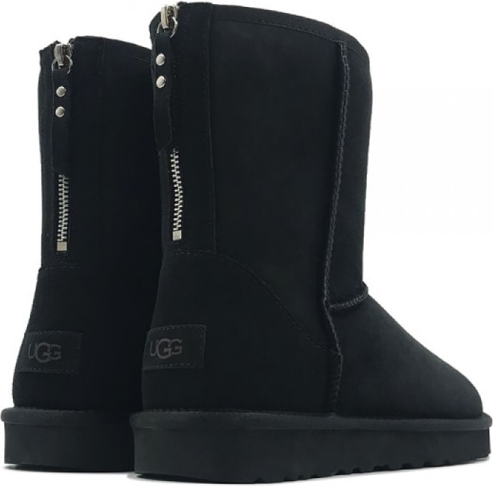 UGG Mens Classic Short Zip II Black