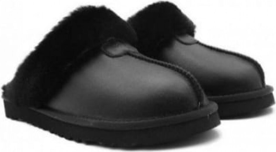 UGG Mens Slippers Scufette Metallic Black