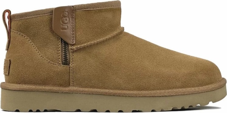 UGG Mens Classic Ultra Mini Zip Boot Chestnut / Orange Soda