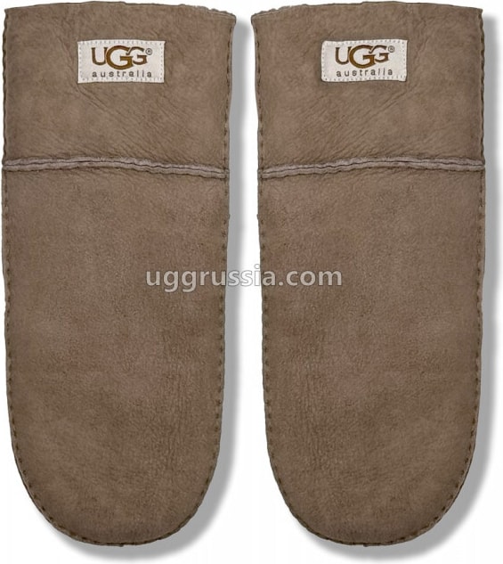 UGG Варежки Замшевые Женские Серые