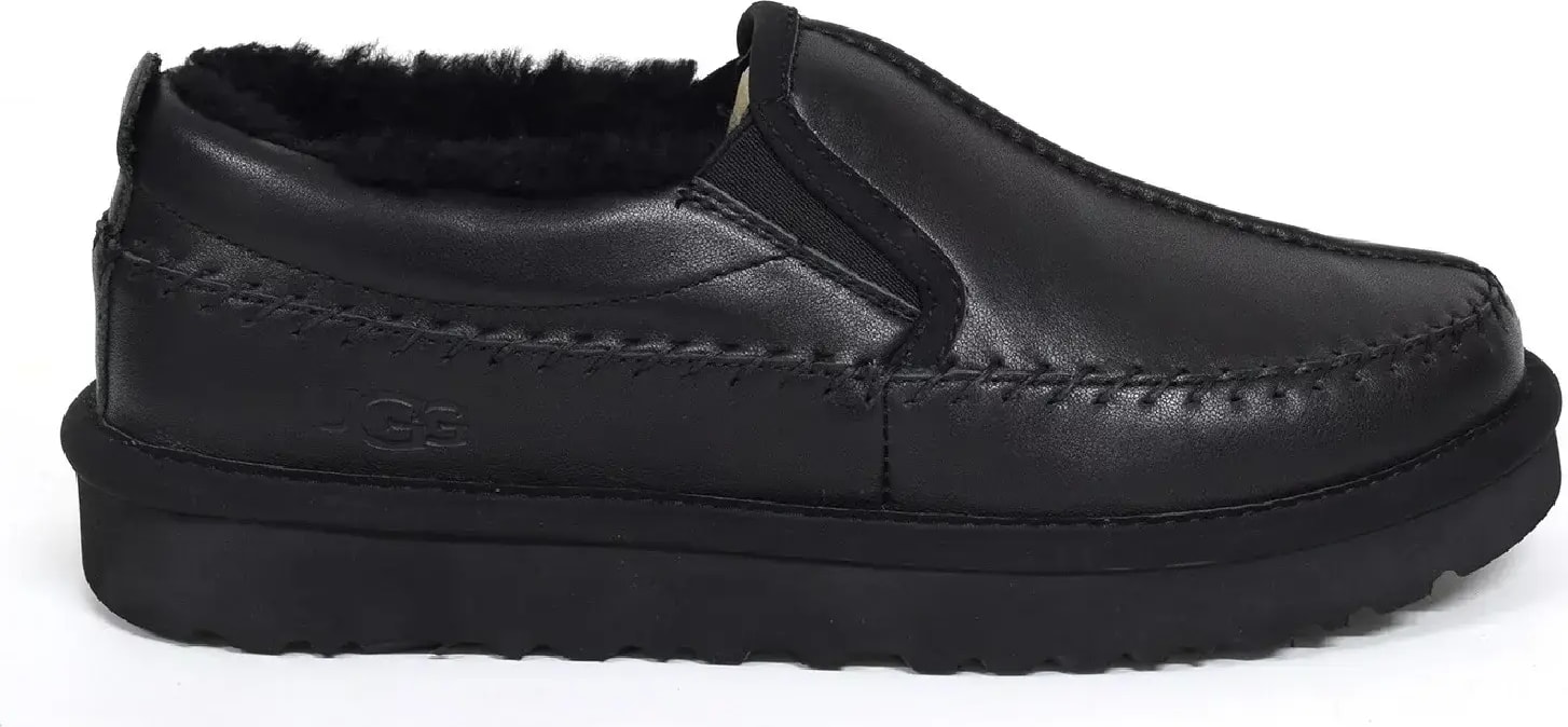 Ugg Men Stitch Slip - Leather Black
