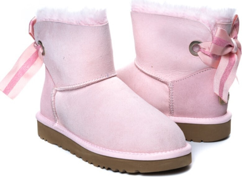 Угги Bailey Bow Mini Customizable Pink