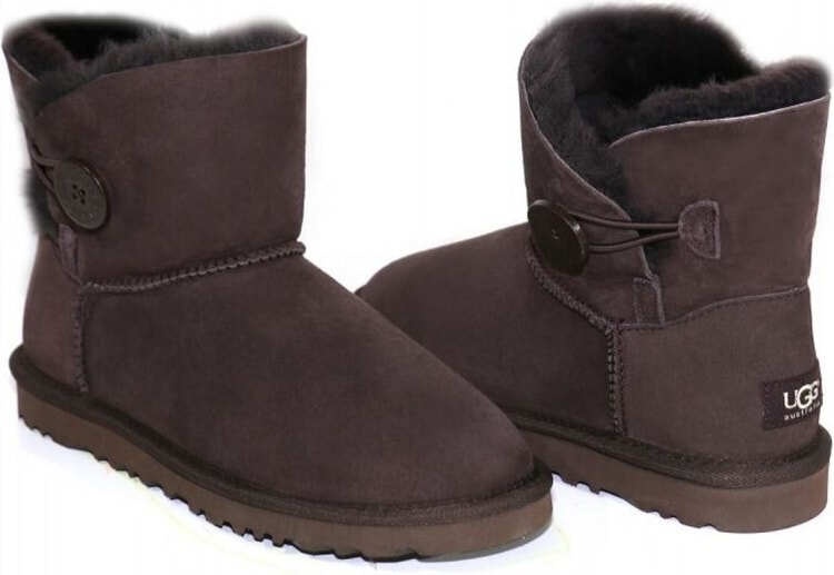 Угги Women's Mini Bailey Button Chocolate