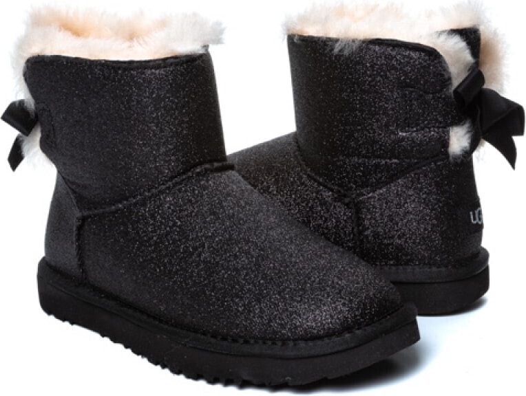 Угги Bailey Bow Mini Sparkle Boot Black